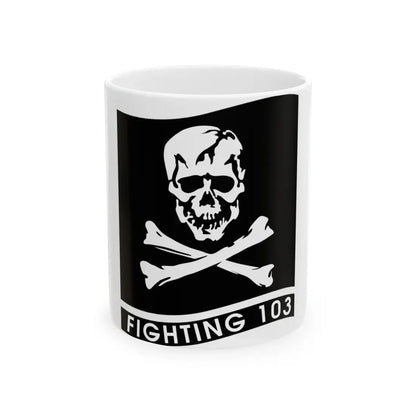 VFA 103 Jolly Rogers (U.S. Navy) White Coffee Mug 11oz - Go Mug Yourself