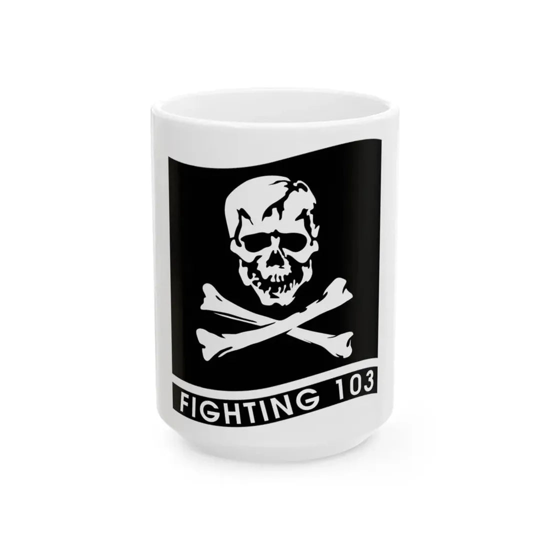 VFA 103 Jolly Rogers (U.S. Navy) White Coffee Mug 15oz - Go Mug Yourself