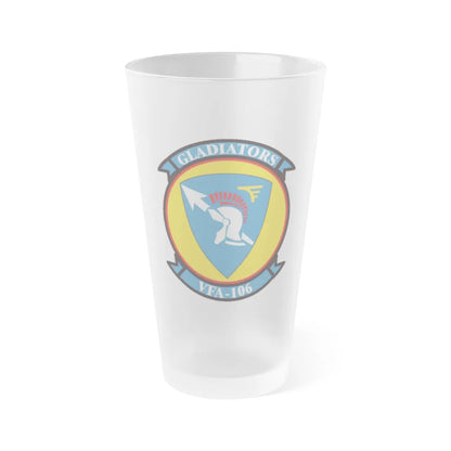 VFA 106 Strike Fighter Squadron 106 (U.S. Navy) Frosted Pint Glass 16oz-Go Mug Yourself