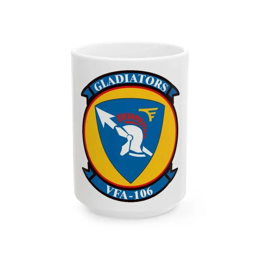 VFA 106 Strike Fighter Squadron 106 (U.S. Navy) White Coffee Mug 15oz - Go Mug Yourself