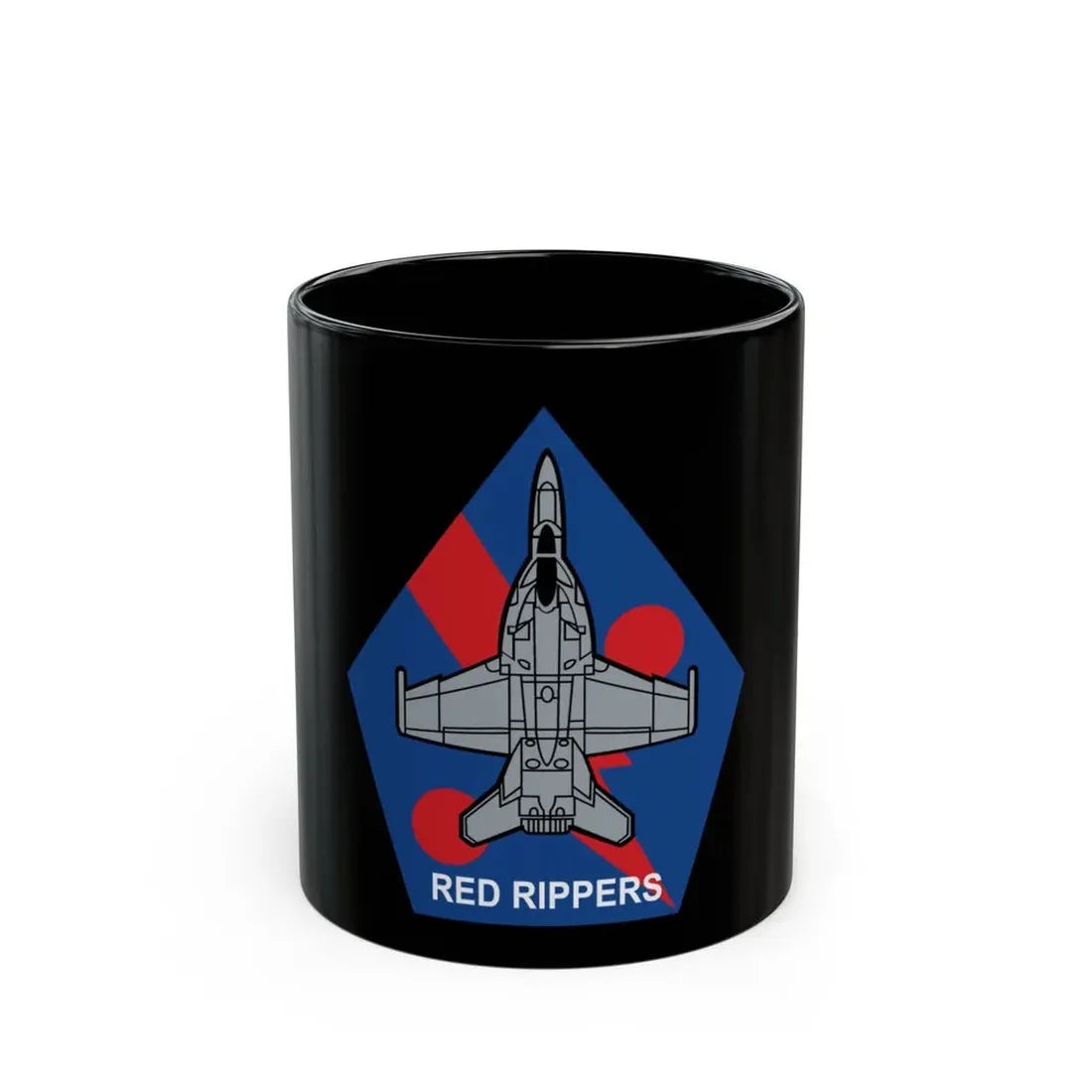 VFA 11 Red Rippers (U.S. Navy) Black Coffee Mug 11oz - Go Mug Yourself