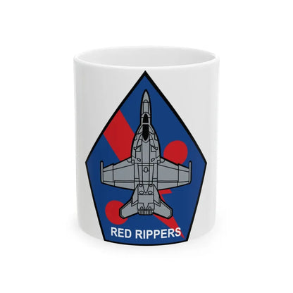 VFA 11 Red Rippers (U.S. Navy) White Coffee Mug 11oz - Go Mug Yourself