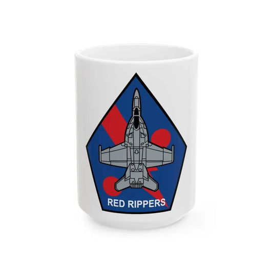 VFA 11 Red Rippers (U.S. Navy) White Coffee Mug 15oz - Go Mug Yourself