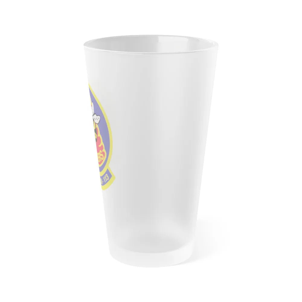 VFA 113 Stingers v2 (U.S. Navy) Frosted Pint Glass 16oz-Go Mug Yourself