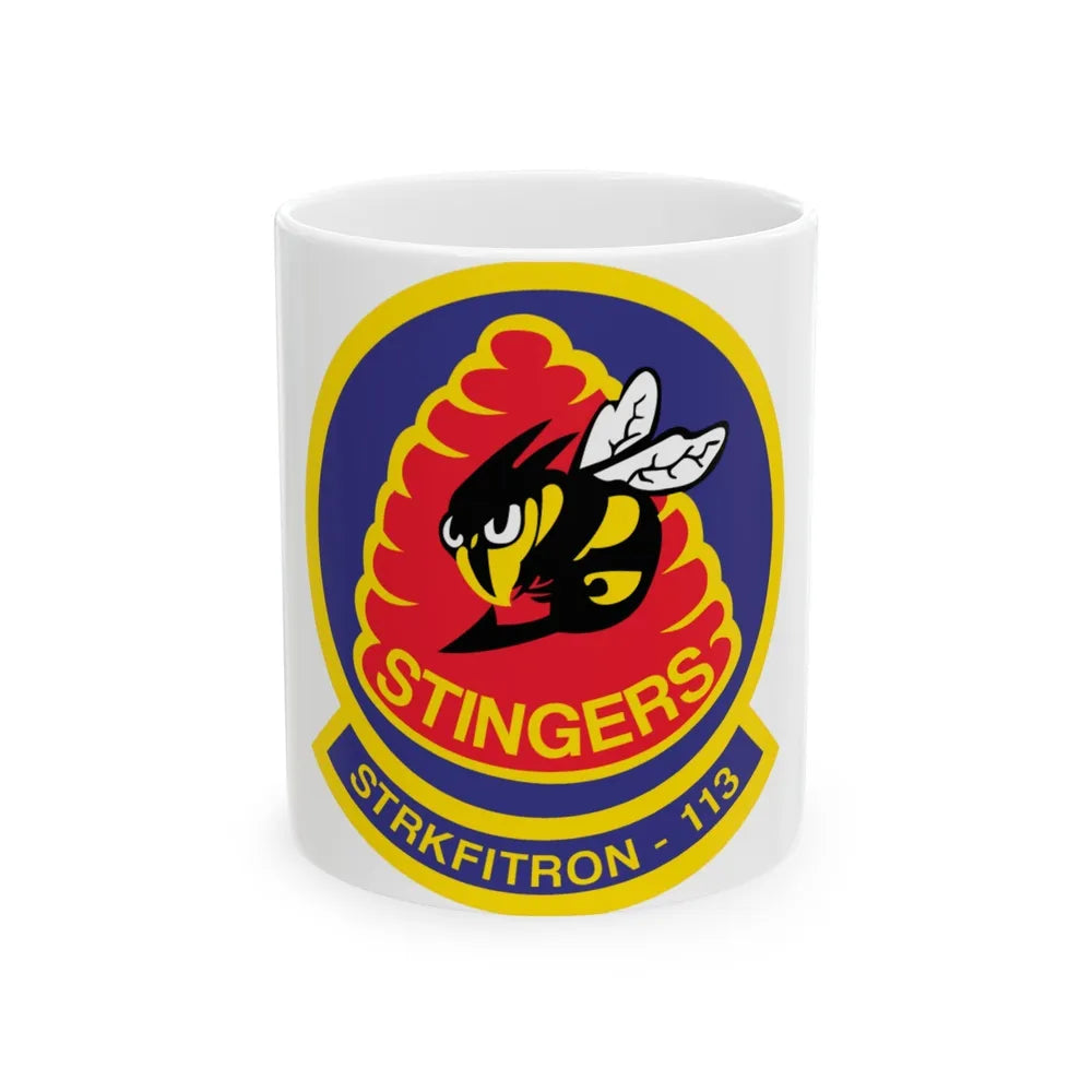 VFA 113 Stingers v2 (U.S. Navy) White Coffee Mug-11oz-Go Mug Yourself