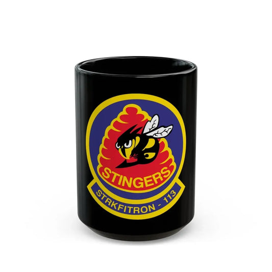 VFA 113 Stingers v2 (U.S. Navy) Black Coffee Mug 15oz - Go Mug Yourself