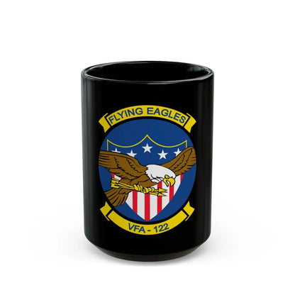 VFA 122 Fying Eagles (U.S. Navy) Black Coffee Mug-15oz-Go Mug Yourself