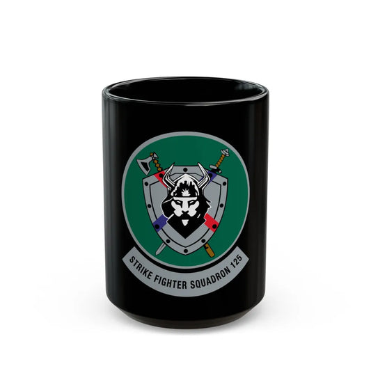 VFA 125 Rough Raiders v2 (U.S. Navy) Black Coffee Mug-15oz-Go Mug Yourself