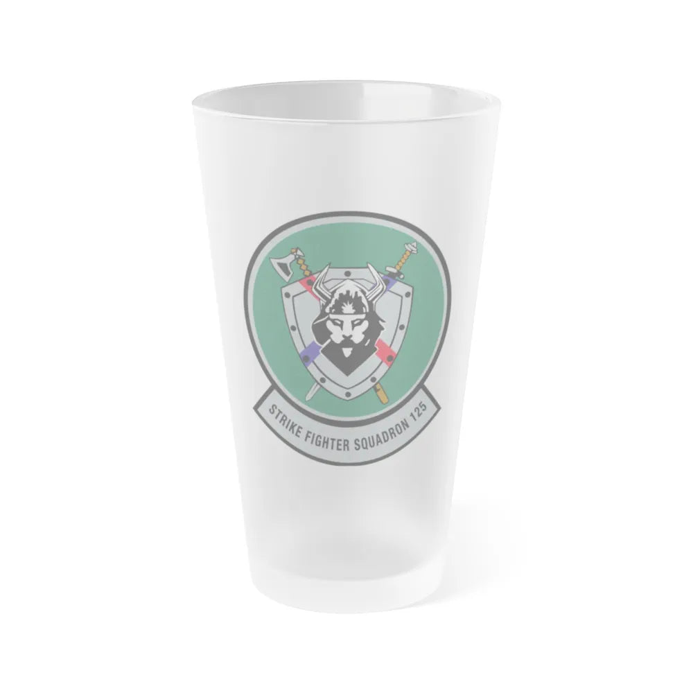 VFA 125 Rough Raiders v2 (U.S. Navy) Frosted Pint Glass 16oz-Go Mug Yourself