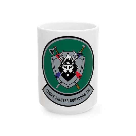 VFA 125 Rough Raiders v2 (U.S. Navy) White Coffee Mug-15oz-Go Mug Yourself