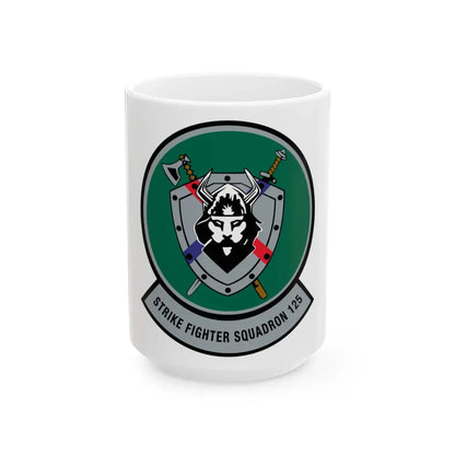 VFA 125 Rough Raiders v2 (U.S. Navy) White Coffee Mug 15oz - Go Mug Yourself