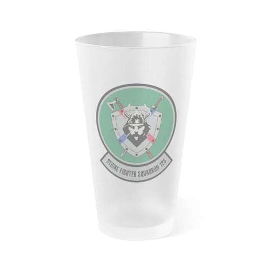 VFA 125 (U.S. Navy) Frosted Pint Glass 16oz-Go Mug Yourself