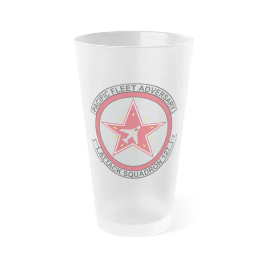 VFA 127 Adversary (U.S. Navy) Frosted Pint Glass 16oz Default Title - Go Mug Yourself