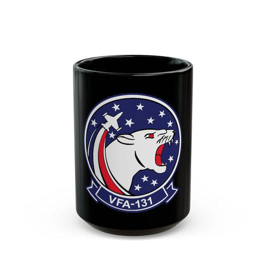 VFA 131 Wildcats Officer Mess (U.S. Navy) Black Coffee Mug-15oz-Go Mug Yourself