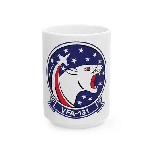 VFA 131 Wildcats Officer Mess (U.S. Navy) White Coffee Mug-15oz-Go Mug Yourself