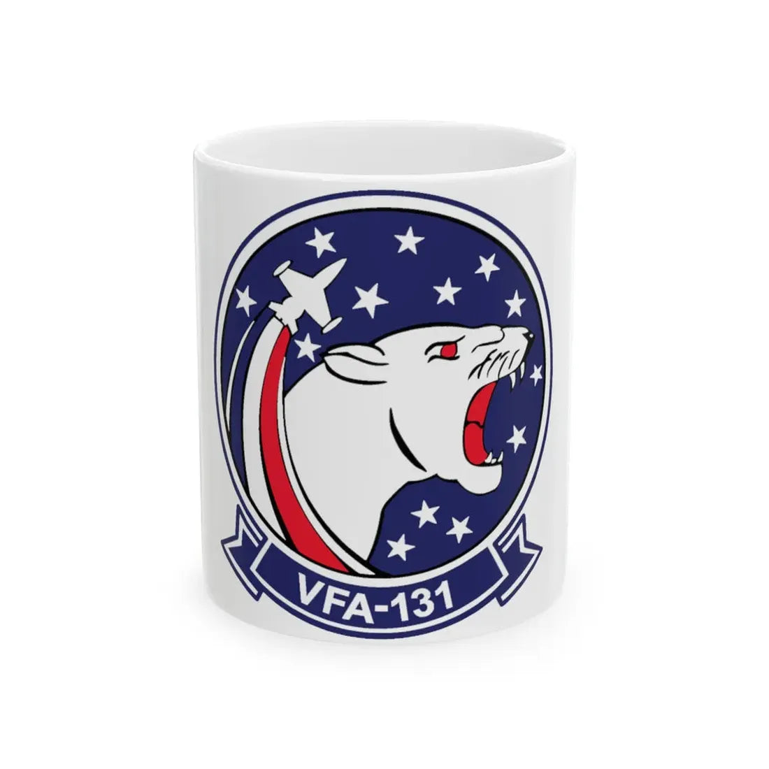VFA 131 Wildcats Officer Mess (U.S. Navy) White Coffee Mug 11oz - Go Mug Yourself