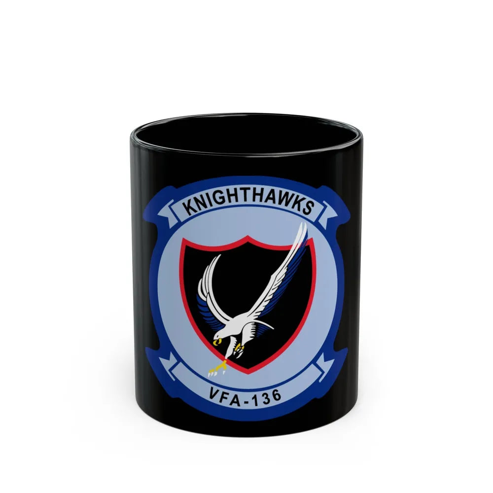 VFA 136 Knighthawks v2 (U.S. Navy) Black Coffee Mug-11oz-Go Mug Yourself