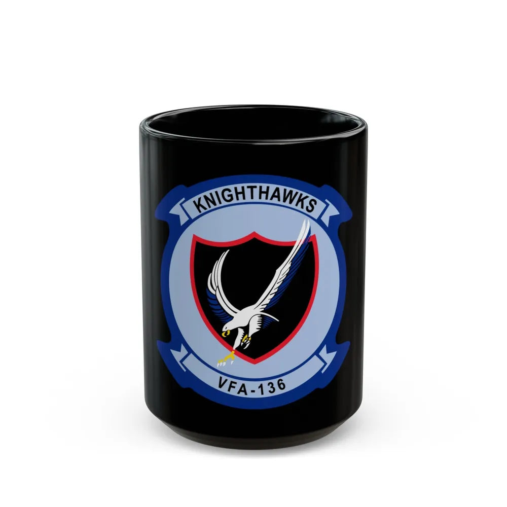 VFA 136 Knighthawks v2 (U.S. Navy) Black Coffee Mug-15oz-Go Mug Yourself