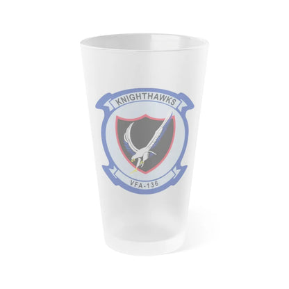 VFA 136 Knighthawks v2 (U.S. Navy) Frosted Pint Glass 16oz-Go Mug Yourself