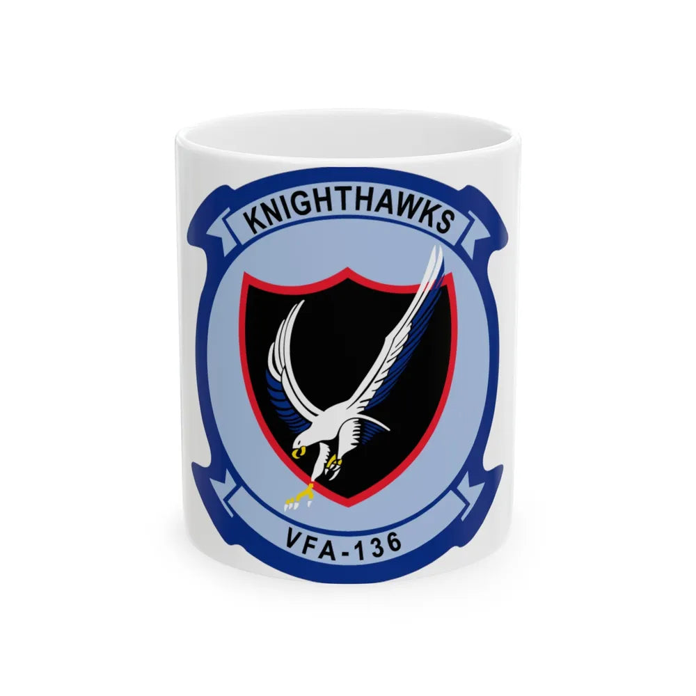 VFA 136 Knighthawks v2 (U.S. Navy) White Coffee Mug-11oz-Go Mug Yourself