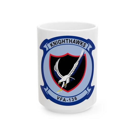 VFA 136 Knighthawks v2 (U.S. Navy) White Coffee Mug-15oz-Go Mug Yourself