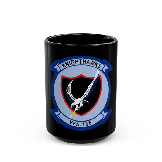VFA 136 Knighthawks v2 (U.S. Navy) Black Coffee Mug 15oz - Go Mug Yourself