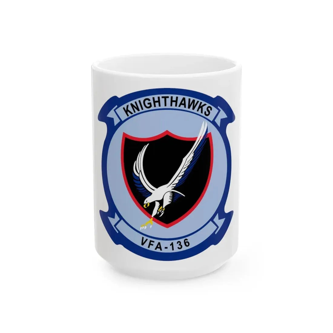 VFA 136 Knighthawks v2 (U.S. Navy) White Coffee Mug 15oz - Go Mug Yourself
