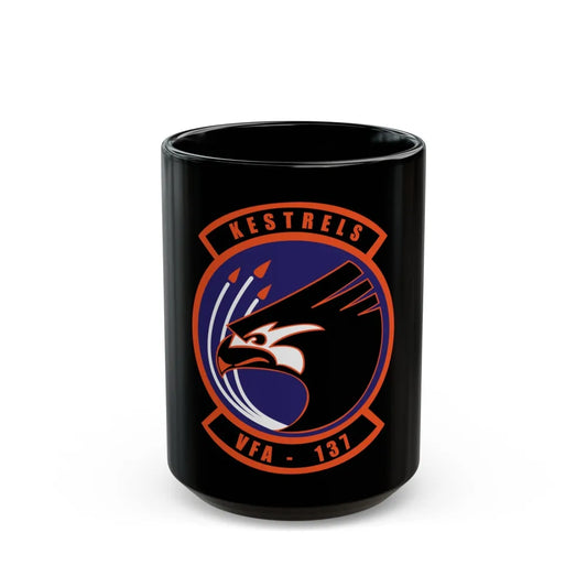 VFA 137 Kestrels 2018 (U.S. Navy) Black Coffee Mug-15oz-Go Mug Yourself