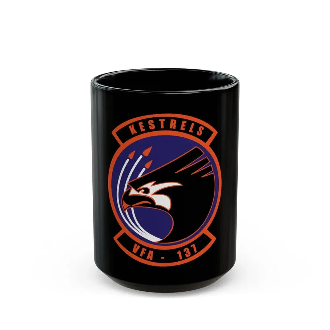 VFA 137 Kestrels 2018 (U.S. Navy) Black Coffee Mug 15oz - Go Mug Yourself