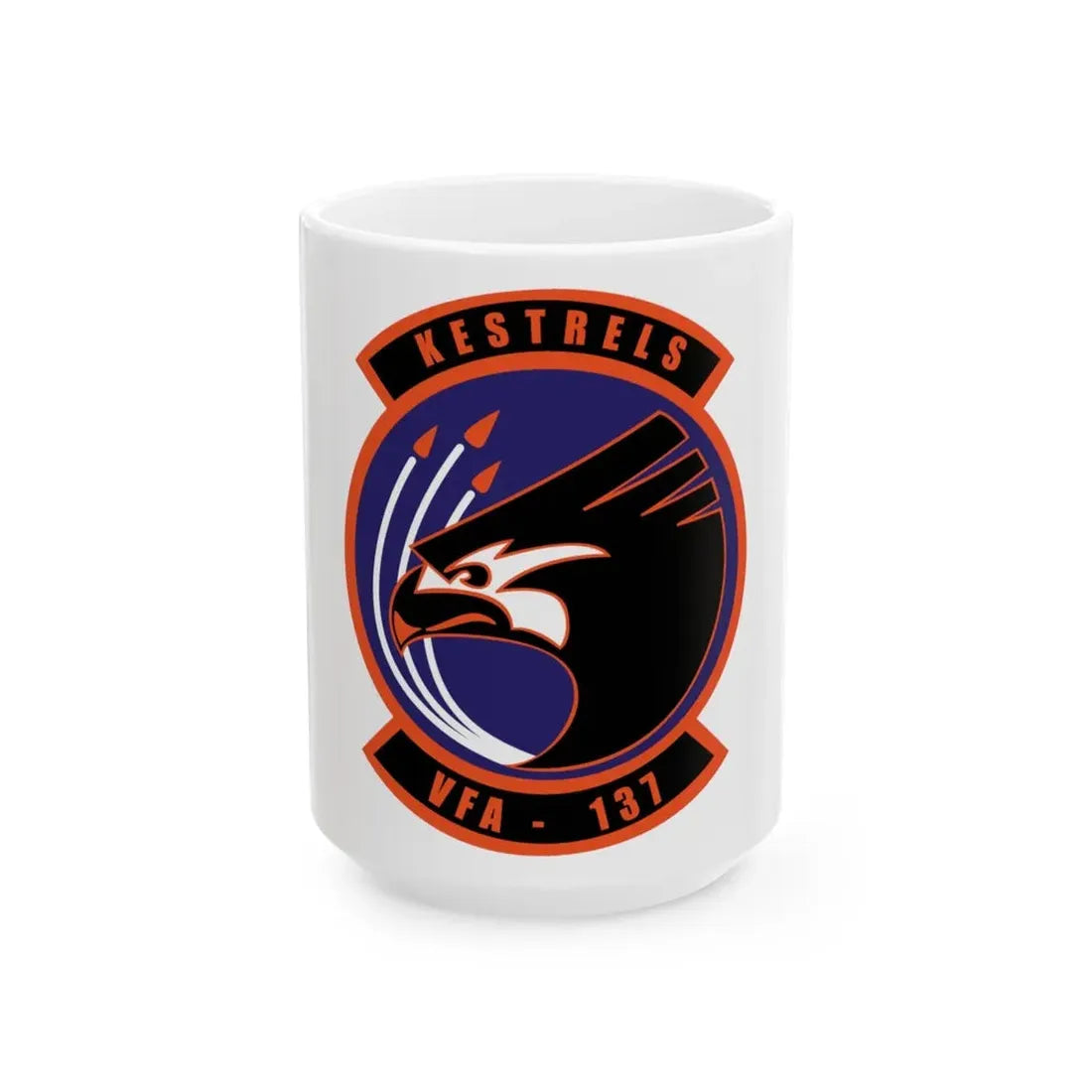 VFA 137 Kestrels 2018 (U.S. Navy) White Coffee Mug 15oz - Go Mug Yourself