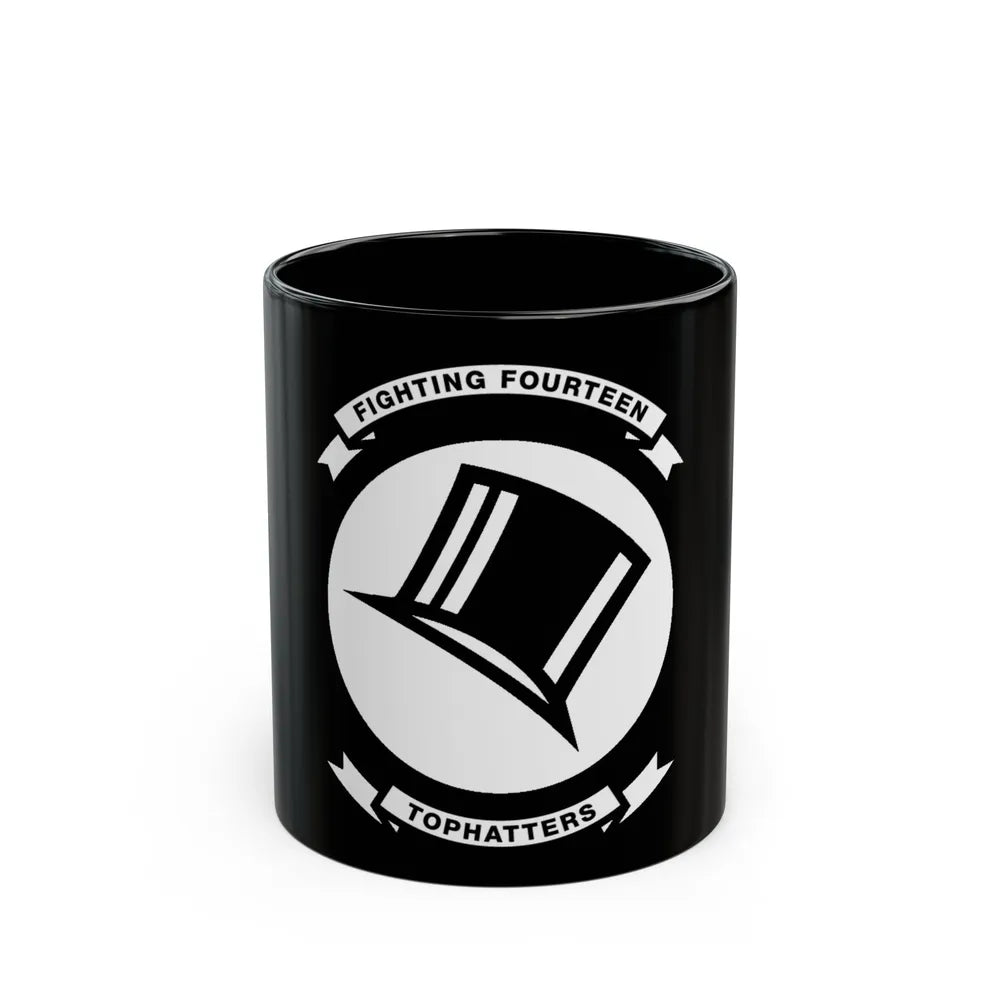 VFA 14 Tophatters (U.S. Navy) Black Coffee Mug-11oz-Go Mug Yourself