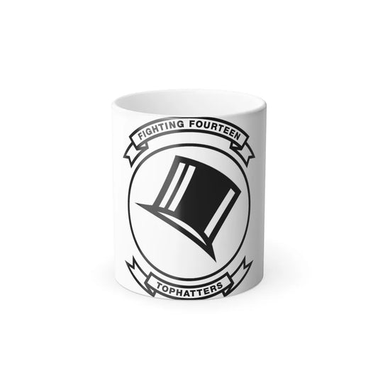 VFA 14 Tophatters (U.S. Navy) Color Changing Mug 11oz-11oz-Go Mug Yourself