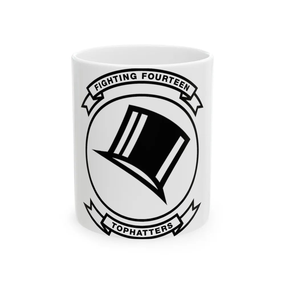 VFA 14 Tophatters (U.S. Navy) White Coffee Mug-11oz-Go Mug Yourself