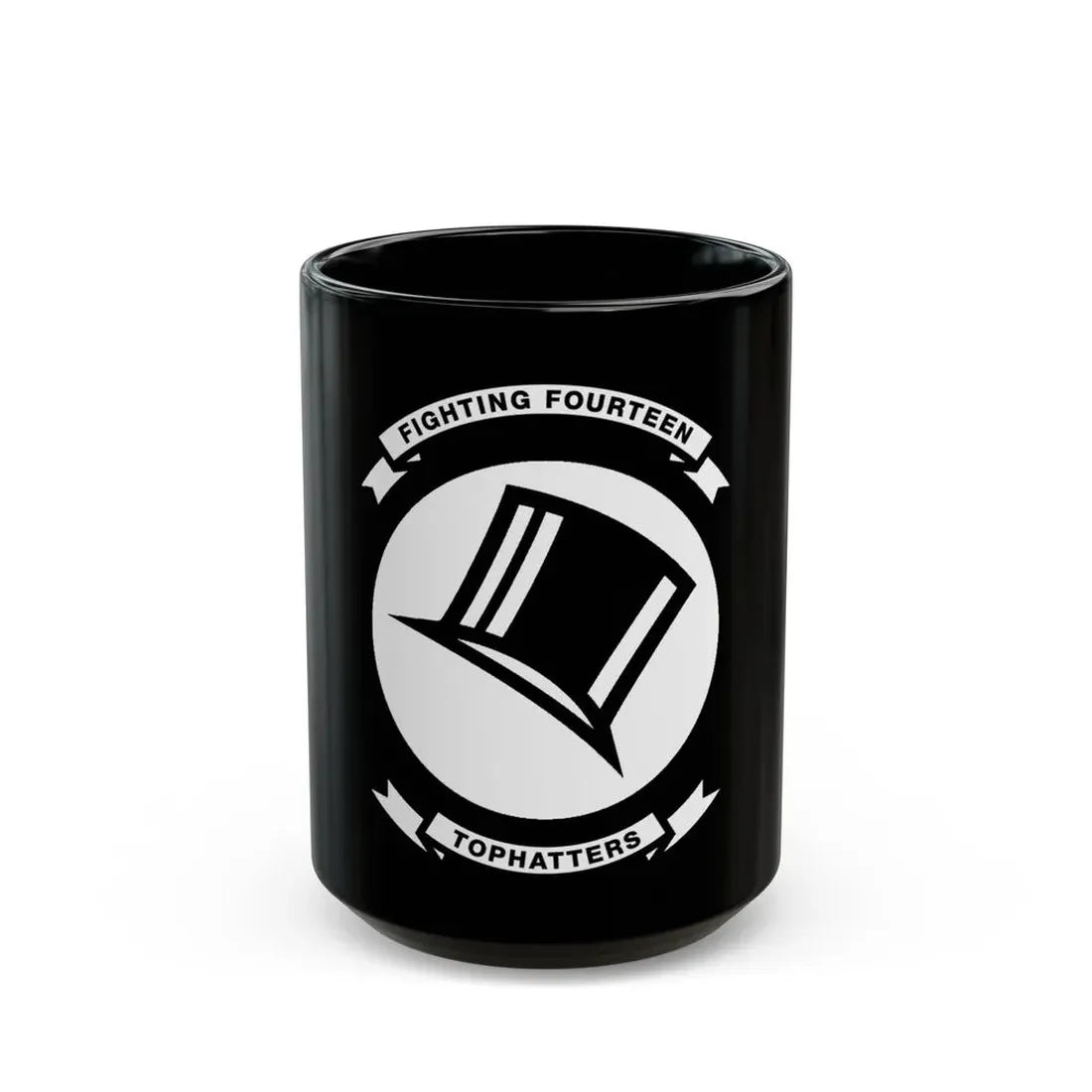 VFA 14 Tophatters (U.S. Navy) Black Coffee Mug 15oz - Go Mug Yourself