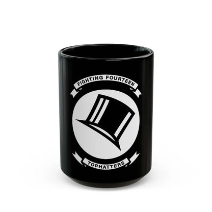 VFA 14 Tophatters (U.S. Navy) Black Coffee Mug 15oz - Go Mug Yourself