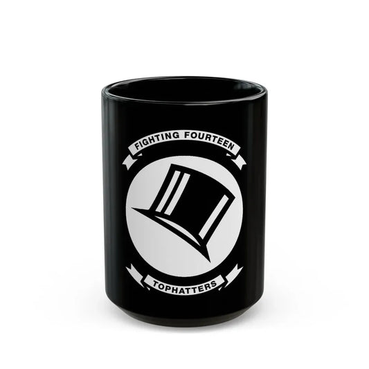 VFA 14 Tophatters (U.S. Navy) Black Coffee Mug 15oz - Go Mug Yourself