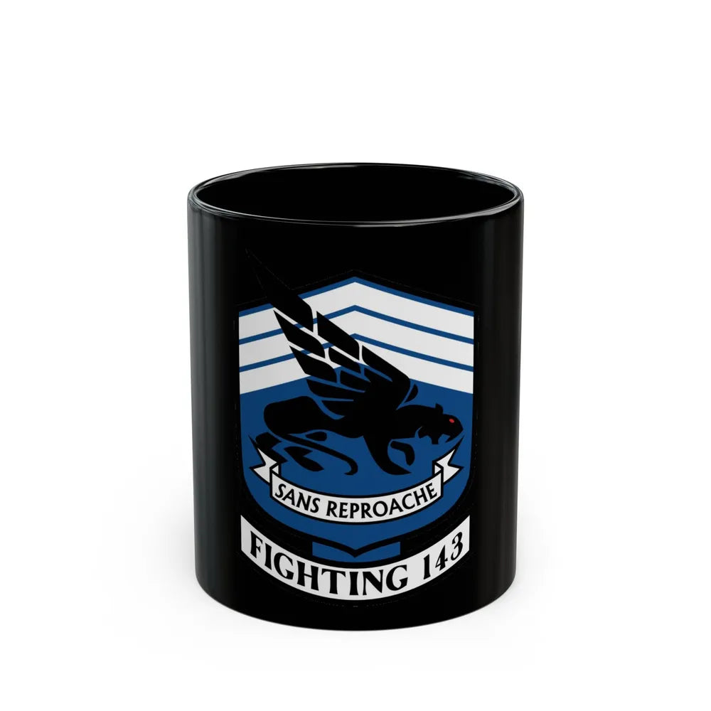 VFA 143 Strike Fighter Squadron 143 (U.S. Navy) Black Coffee Mug-11oz-Go Mug Yourself