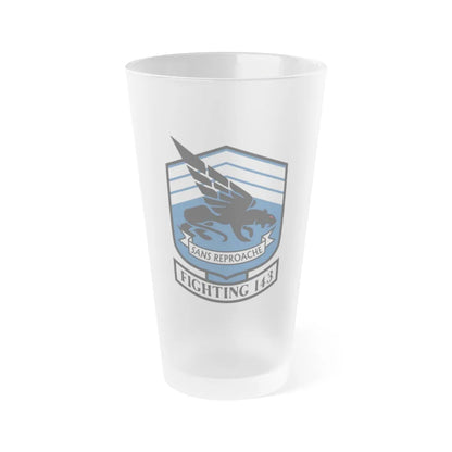 VFA 143 Strike Fighter Squadron 143 (U.S. Navy) Frosted Pint Glass 16oz-Go Mug Yourself