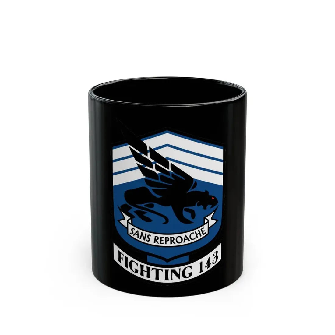 VFA 143 Strike Fighter Squadron 143 (U.S. Navy) Black Coffee Mug 11oz - Go Mug Yourself