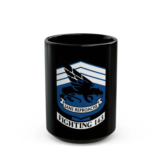 VFA 143 Strike Fighter Squadron 143 (U.S. Navy) Black Coffee Mug 15oz - Go Mug Yourself