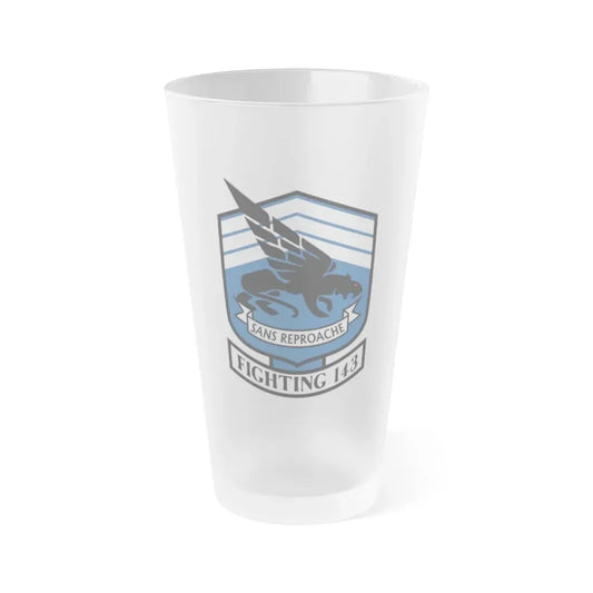 VFA 143 Strike Fighter Squadron 143 (U.S. Navy) Frosted Pint Glass 16oz Default Title - Go Mug Yourself