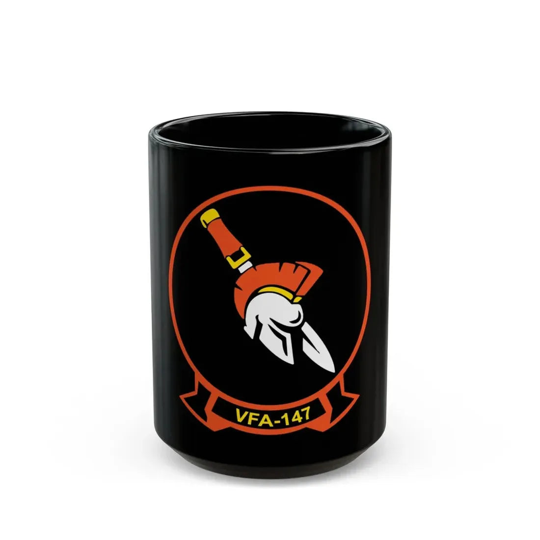VFA 147 Argonauts (U.S. Navy) Black Coffee Mug 15oz - Go Mug Yourself