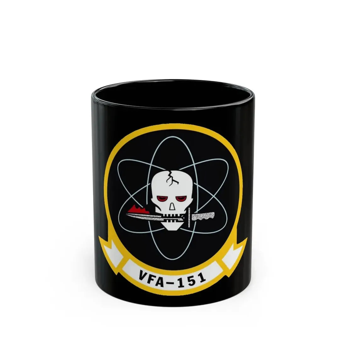 VFA 151 Strike Fighter Squadron 151 (U.S. Navy) Black Coffee Mug 11oz - Go Mug Yourself