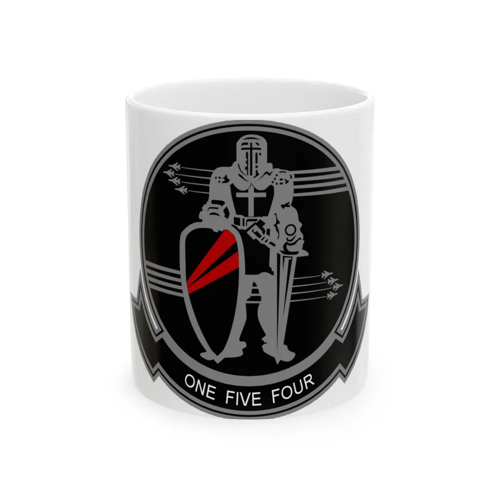 VFA 154 Strike Fighter Squadron 154 Black Knights (USMC) White Coffee Mug-11oz-Go Mug Yourself