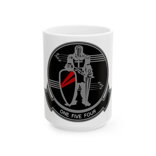 VFA 154 Strike Fighter Squadron 154 Black Knights (USMC) White Coffee Mug-15oz-Go Mug Yourself