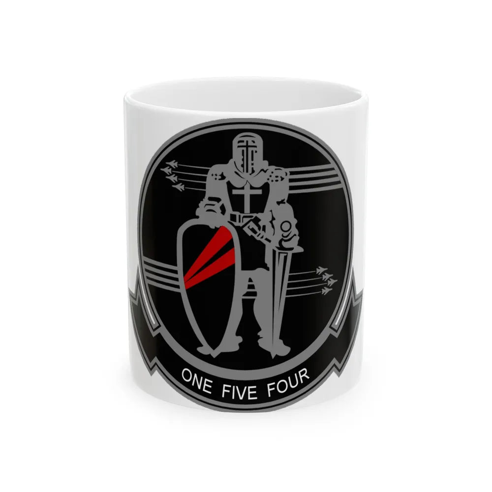 VFA 154 Strike Fighter Squadron 154 US Navy insignia 2013 (U.S. Navy) White Coffee Mug-11oz-Go Mug Yourself