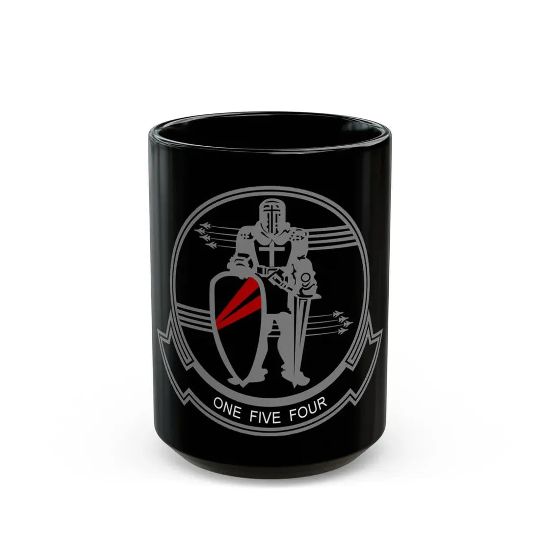 VFA 154 Strike Fighter Squadron 154 US Navy insignia 2013 (U.S. Navy) Black Coffee Mug 15oz - Go Mug Yourself