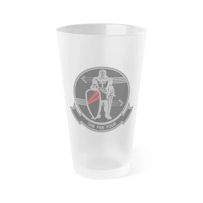VFA 154 Strike Fighter Squadron 154 US Navy insignia 2013 (U.S. Navy) Frosted Pint Glass 16oz Default Title - Go Mug Yourself