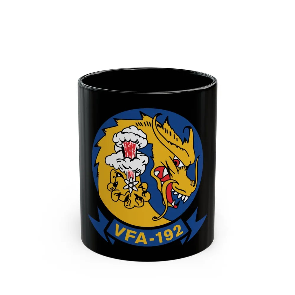 VFA 192 Golden Dragons (U.S. Navy) Black Coffee Mug-11oz-Go Mug Yourself