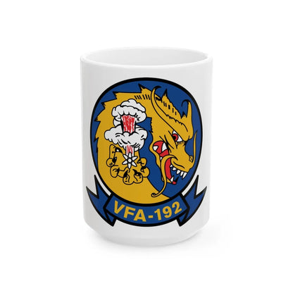 VFA 192 Golden Dragons (U.S. Navy) White Coffee Mug-15oz-Go Mug Yourself